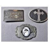 Vintage Motorcyclist Belt Buckle Collection (3)