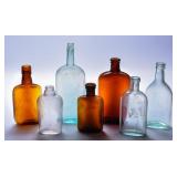 Antique Mold-Blown Coffin Bottles (7)