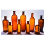 Amber Glass Apothecary Bottles- Kendall