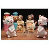 Vintage Japan Salt, Pepper Shaker Sets (4)