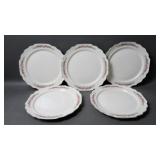 Vintage Lido WS George White Dinner Plates (4)