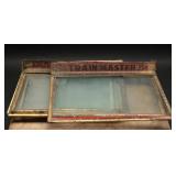 Vintage Henry George Glass Cigar Box Lids+ (9)