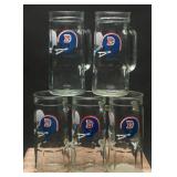Denver Broncos Vintage Fisher Beer Mugs (5)
