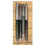 Vtg Parker 51 Writefine Mechanical Pencils + (4)