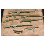 Vintage Plastic GI Joe Action Figure Guns  (8)
