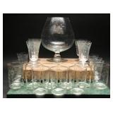 Federal & Princess House Glass Etched Glass (22)