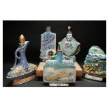 Jim Beam Figural Decanters - Indy 500, Key West +