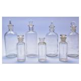 Penny-Head Stopper Druggist Bottles- Fraser + (7)