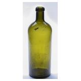 1890 Hunyaoy Lajos Bitter Black Glass Bottle