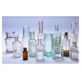 Acid & Wheaton Druggist Bottles + (13)