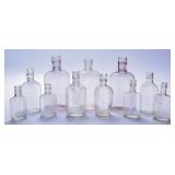 Antique Miniature Coffin Bottles & Amethyst + (11)