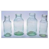 English Green Glass Pickling Food Bottles (4)