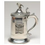 Vintage Anheuser Busch Budweiser Pewter Stein