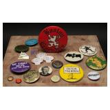 Vintage Pin backs on Advertising Buttons