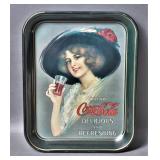 Coca Cola Hamilton King Girl Serving Tray