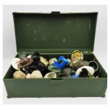 GI Joe Foot Locker with Action Figure Helmets