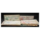 1887 Bent County State Of Colorado Bank Checks