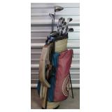 Gold Clubs by Dunlap, Taylormade- 14 Clubs +