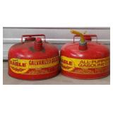 Eagle Galvanized Red Gasoline Cans (2)