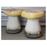 Outdoor Mushroom Plant Stands/Stools (2)