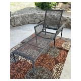 Synthetic Wicker Outdoor Chaise Lounge Chair