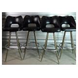 Mid-Century Modern Bar Stools Admiral Chrome Corp.