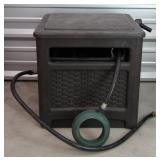 Suncast Wicker Look Winding Hose Caddy