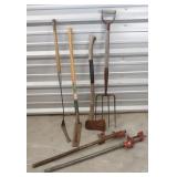 Vintage Pitchfork & Hand Pump Parts + (6)