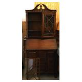 Art Deco Walnut Drop Front Secretary