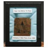 New York Militia 7th Reg. Company A Belt Plate