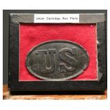 Civil War Union Cartridge / Ammo Box Plate