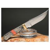 NIB Timber Rattler Fixed Blade Knife w/Scabbard