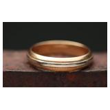 14k Gold Wedding Band Sz. 9 1/4 - 4.71g