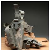 ACU Camo Drop Holster With Mag Holder