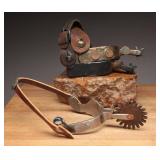 Western Spurs with Leather Straps
