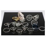 22 Fashion Rings, One Engraved Band