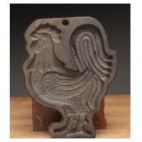 Cast Iron Rooster Mold by J. Wright