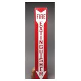 Red Fire Extinguisher Metal Sign
