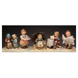 Five Hummel Figurines, TMK-6, 1982-1986