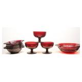 Vintage Anchor Hocking Ruby Red Glass