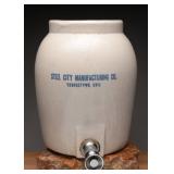 Vintage Steel City Manufacturing Co. Stoneware Cro