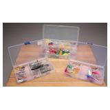 Three Fishing Lure Boxes in Excellent Condition