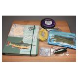 Fishing Accessories with Journal and Supplies