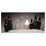 10 Vintage and Antique Glass Bottles
