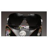 Ed Hardy Sunglasses With Embroidered Case