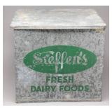 Steffenï¿½s Dairy Foods Galvanized Milk Box