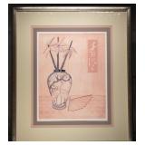 Signed Peggy Corthouts Japanese Crane Print