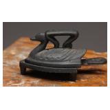 Vintage Miniature Cast Iron Swan Sad Iron