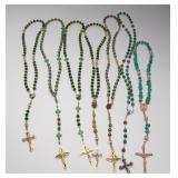 Seven Rosaries with Beaded Designs