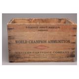 Western Cartridge Company Wooden Ammunition Crate